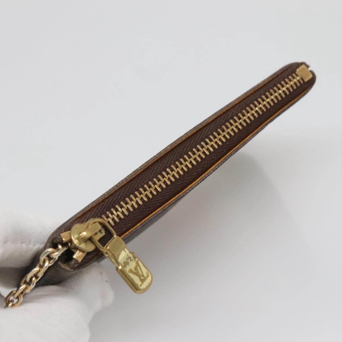 Louis Vuitton Pochette Clés Monogram Empreinte, BROWN, CANVAS, Wallets