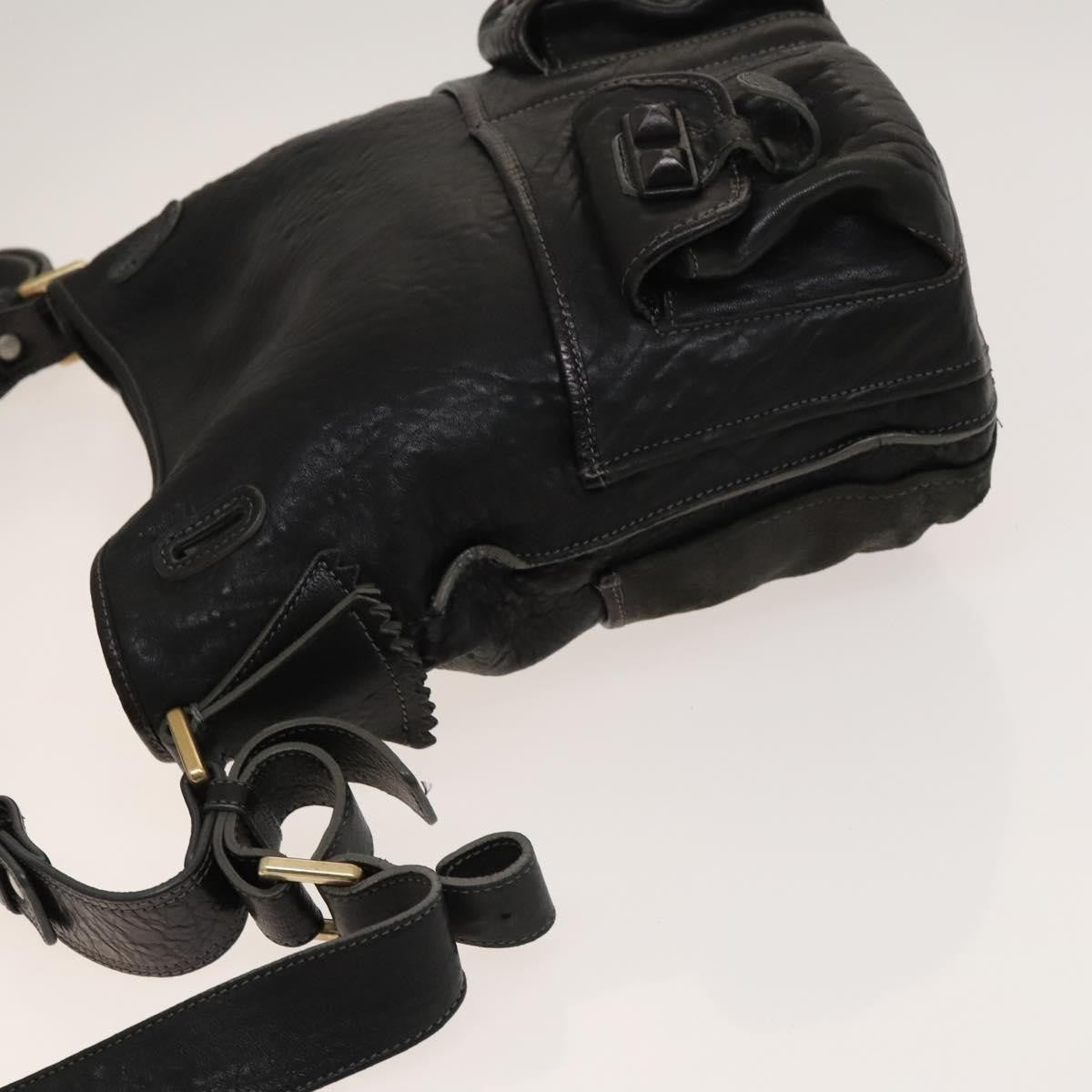 Chloe Vintage Shoulder Bag Leather, BLACK, LEATHER, Shoulder bag