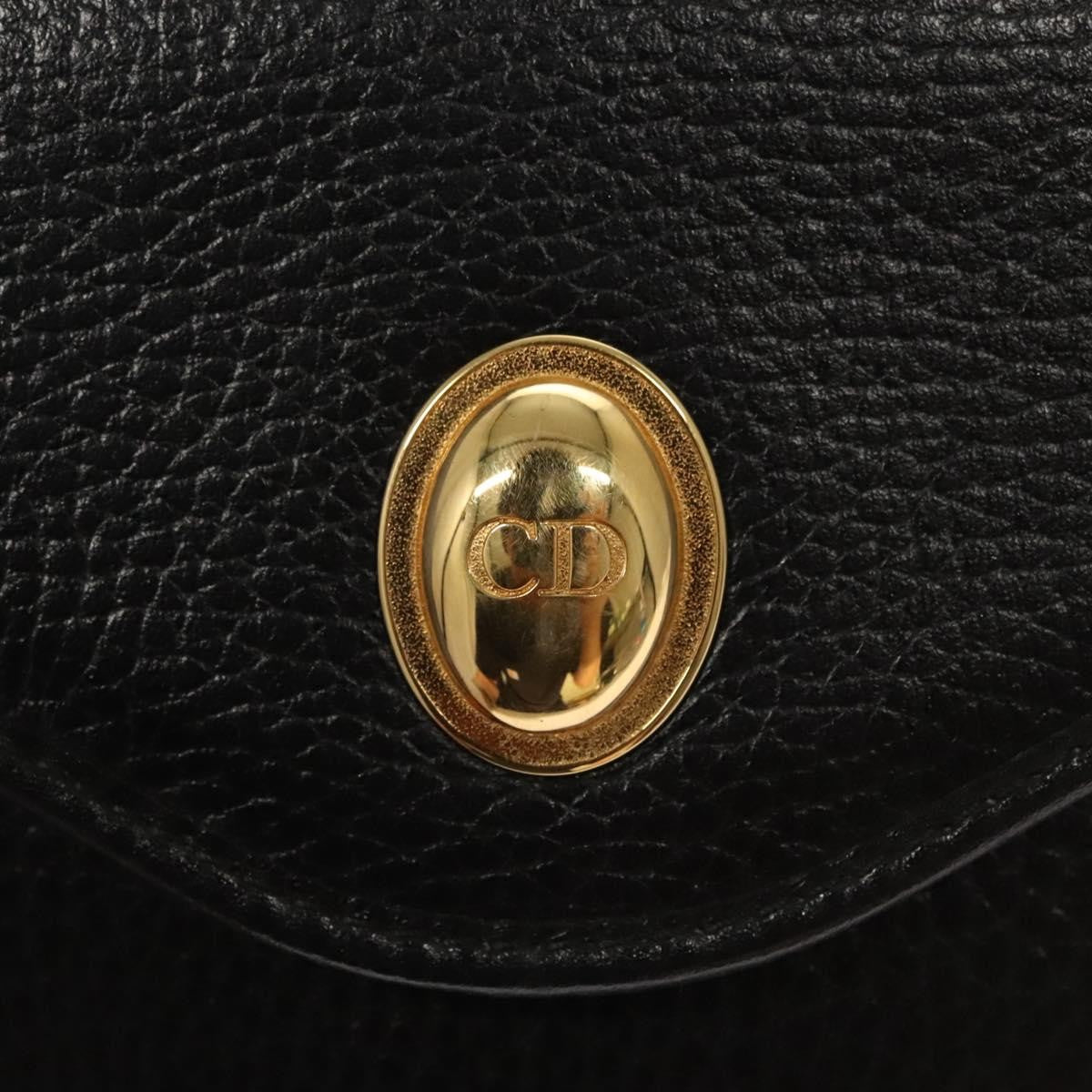 Christian Dior CD Shoulder bag Leather, BLACK, LEATHER, Shoulder bag