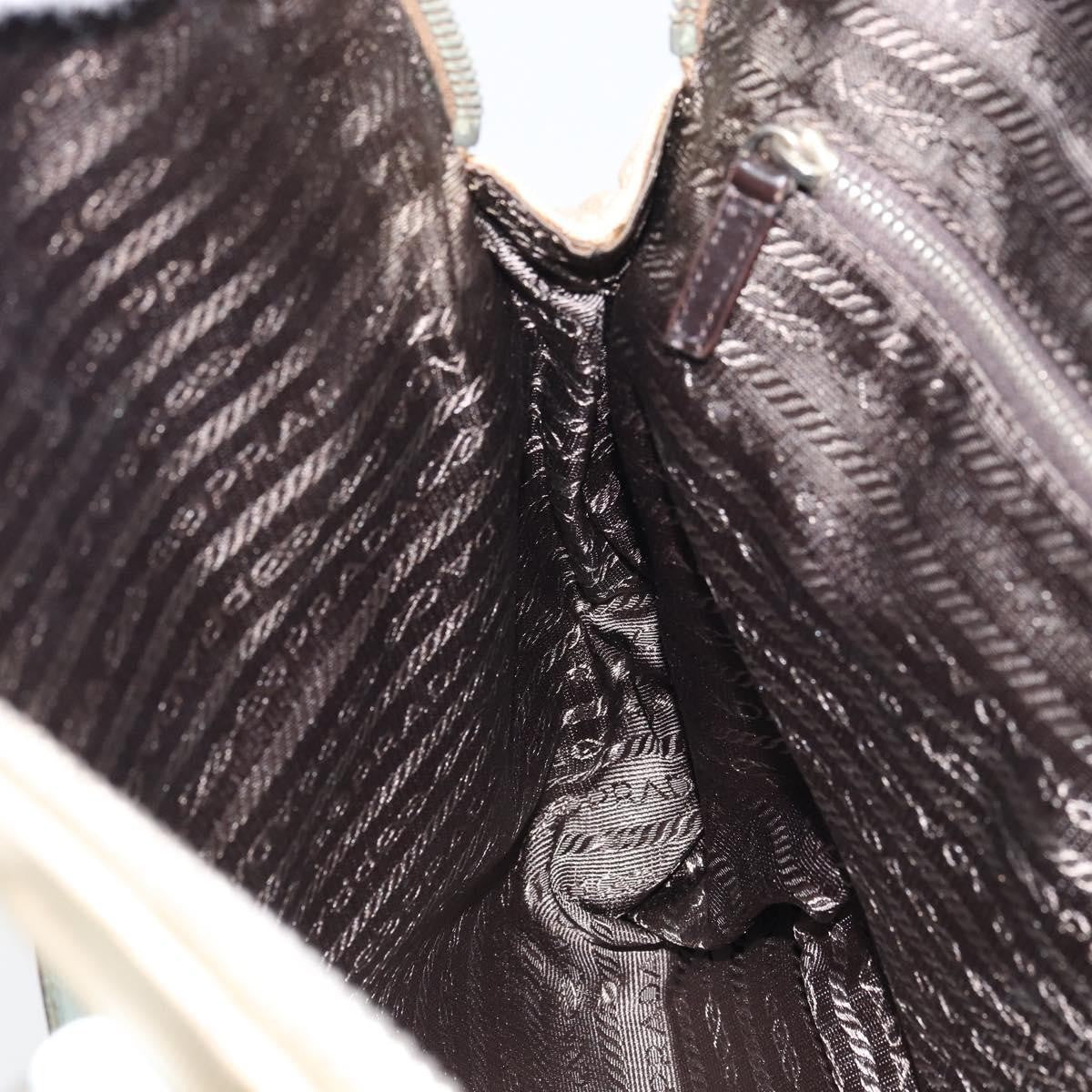 Prada Vintage Handbag Canvas, BEIGE, CANVAS, Handbag