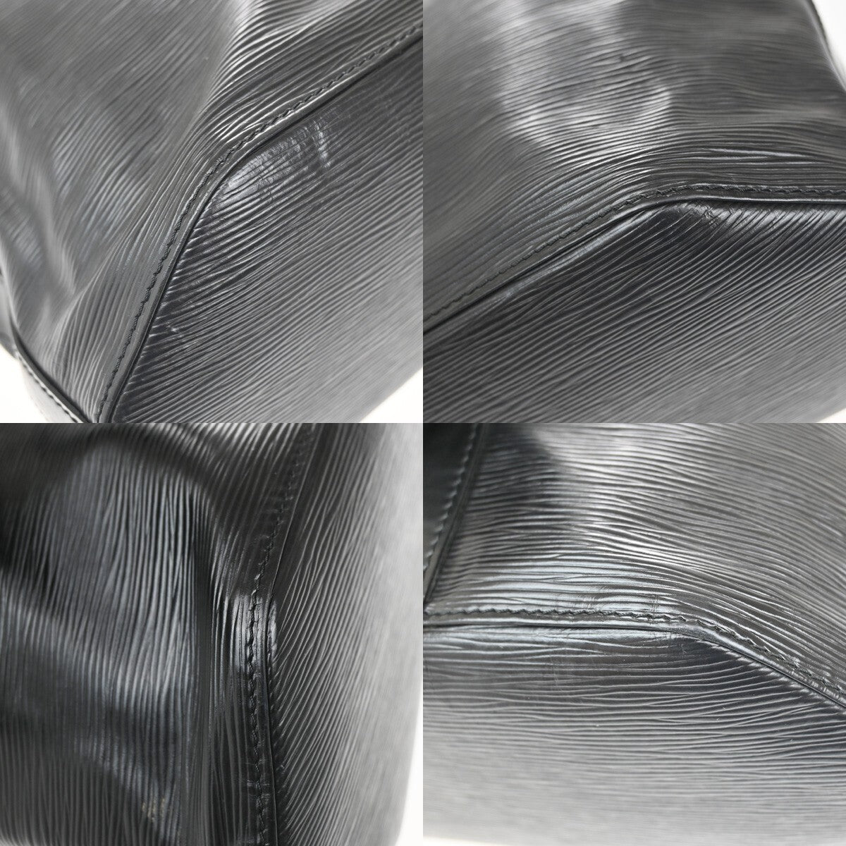 Louis Vuitton Vintage Sac d'Epaule Handbag Epi Leather, BLACK, LEATHER, Handbag