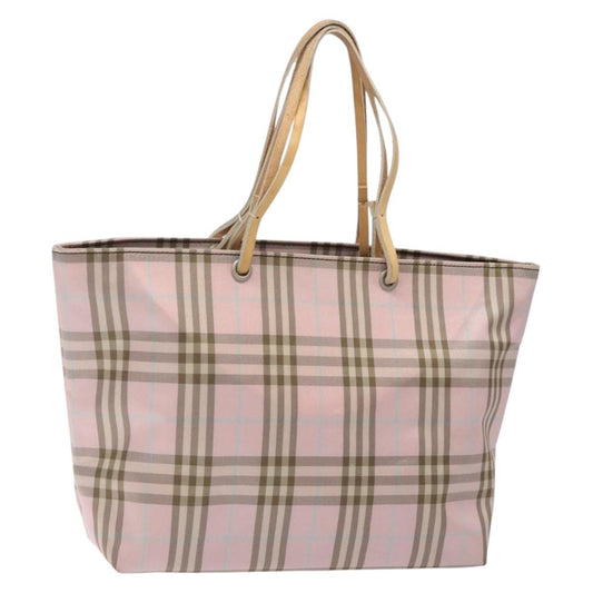 Burberry Nova Check Tote Nylon, PINK, NYLON, Tote bag