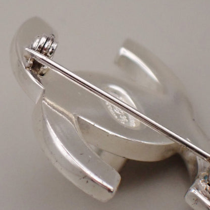Chanel Vintage CC Turnlock Brooch Metal, SILVER, SILVER_PLATED, Brooch