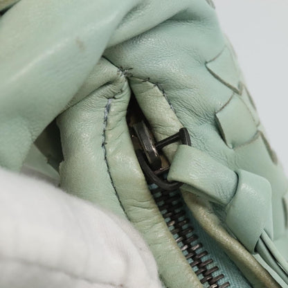 Bottega Veneta Veneta Hobo Lether with intrecciato detail, BLUE, LEATHER, Handbag