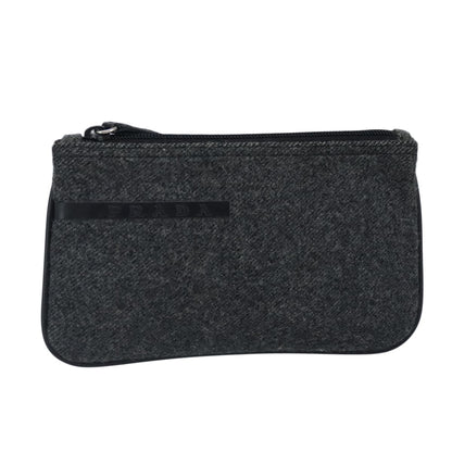 Prada Sport pouch Wool, BLACK, WOOL, Clutche & pouche