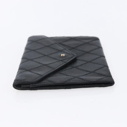 Chanel Vintage CC Flap Wallet Leather, BLACK, LEATHER, Wallets