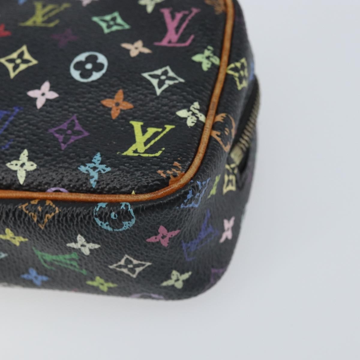 Louis Vuitton Wapity Trousse Pouch Monogram Multicolor, BLACK, CANVAS, Clutche & pouche