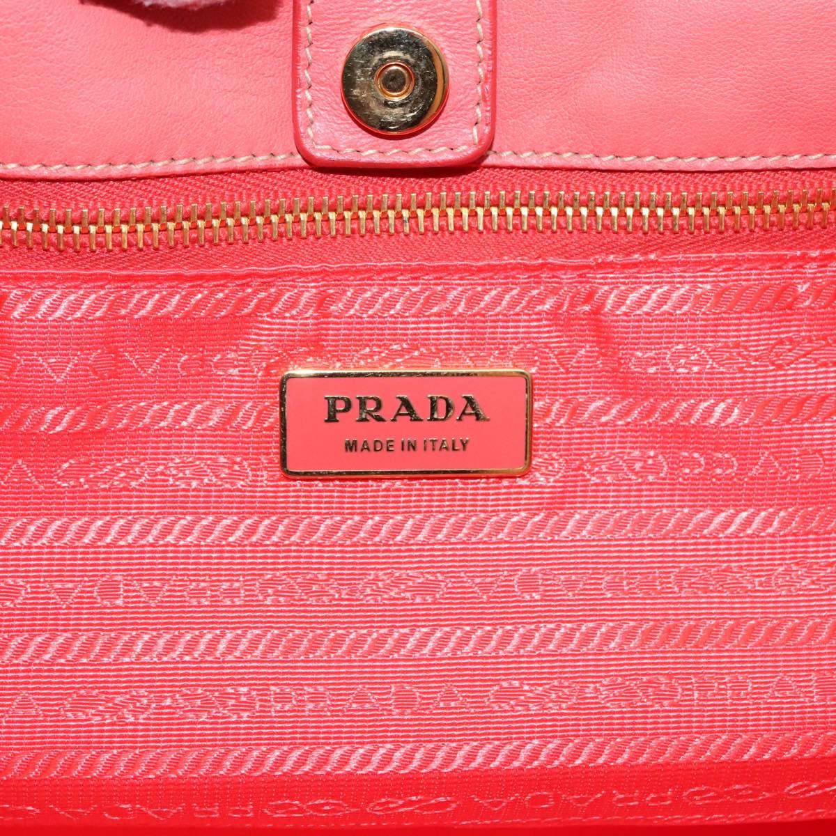 Prada Bow Tote Tessuto, ORANGE, NYLON, Handbag