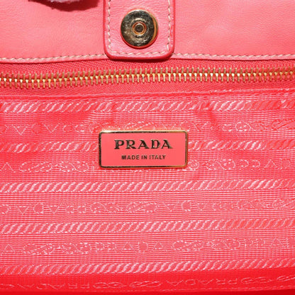 Prada Bow Tote Tessuto, ORANGE, NYLON, Handbag