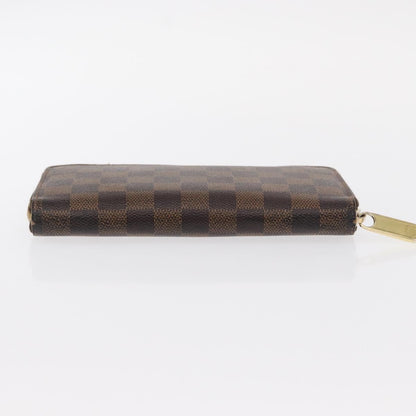 Louis Vuitton Zippy Wallet NM Damier, BROWN, CANVAS, Wallets