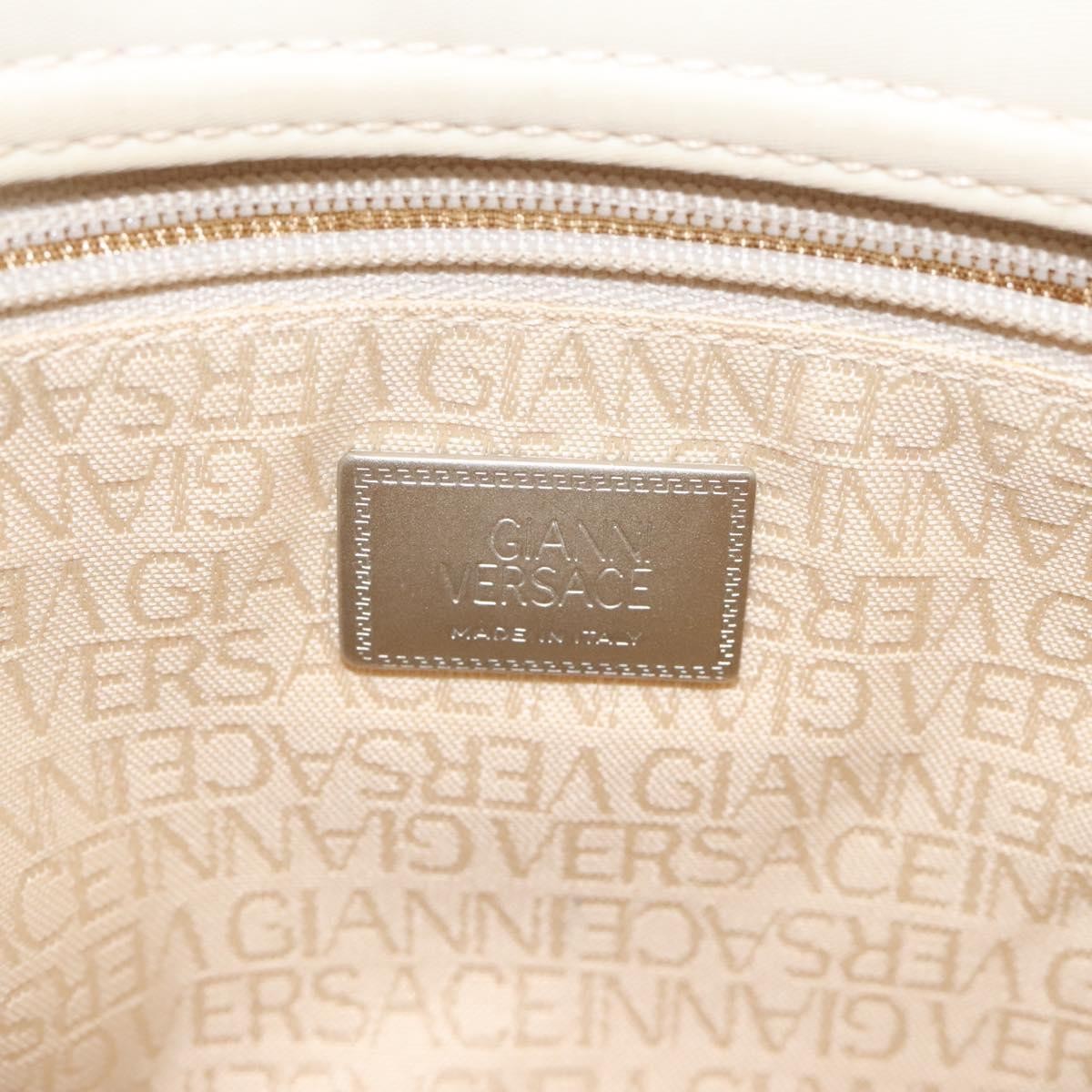 Versace Vintage Handbag Nylon, BEIGE, NYLON, Handbag