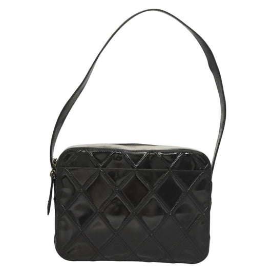 Chanel Vintage Shoulder Bag Patent leather, BLACK, PATENT_LEATHER, Shoulder bag