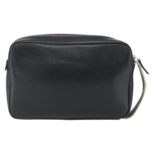 Salvatore Ferragamo Vintage clutch Bag Leather, BLACK, LEATHER, Clutche & pouche