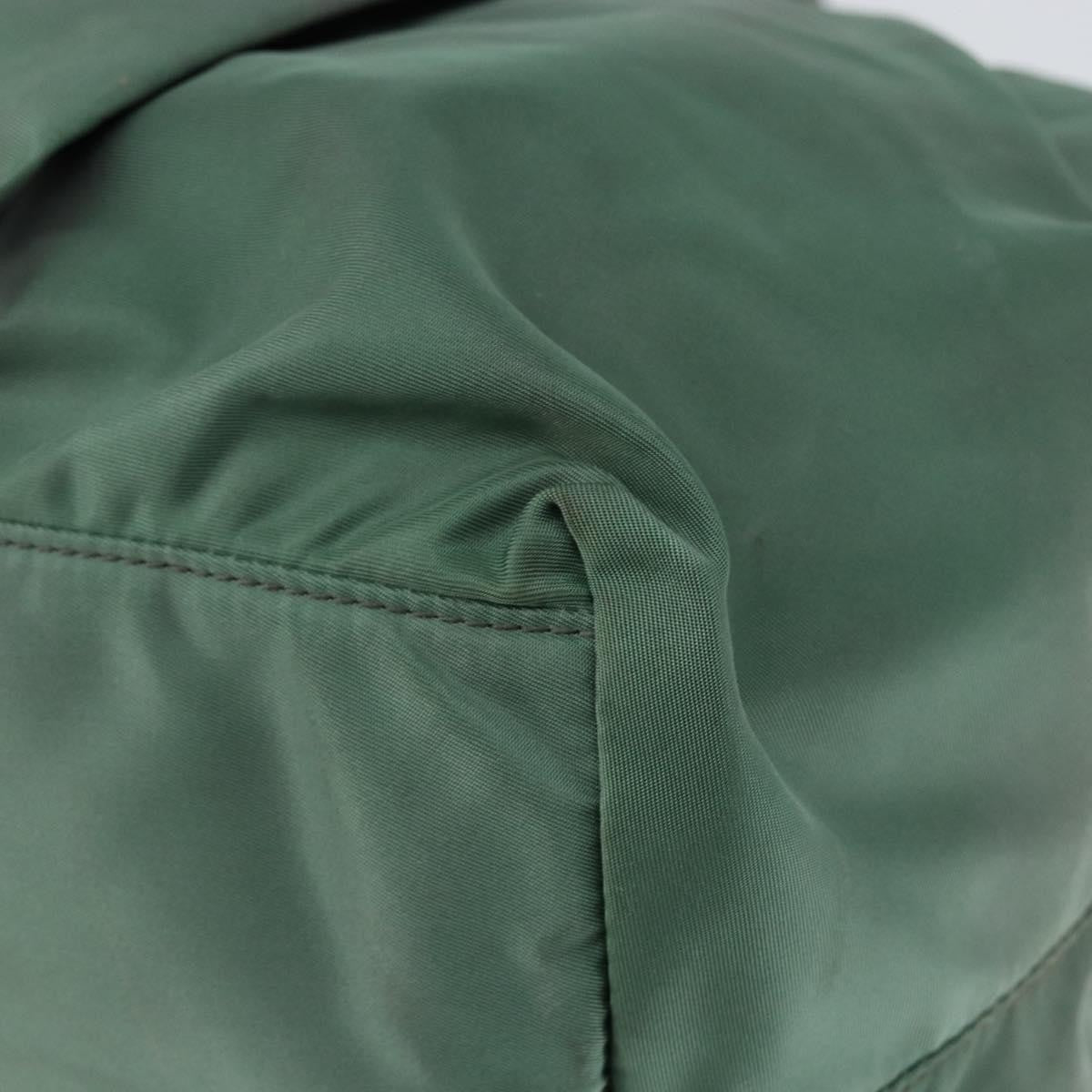 Prada Convertible Bow Tote Tessuto, GREEN, NYLON, Handbag