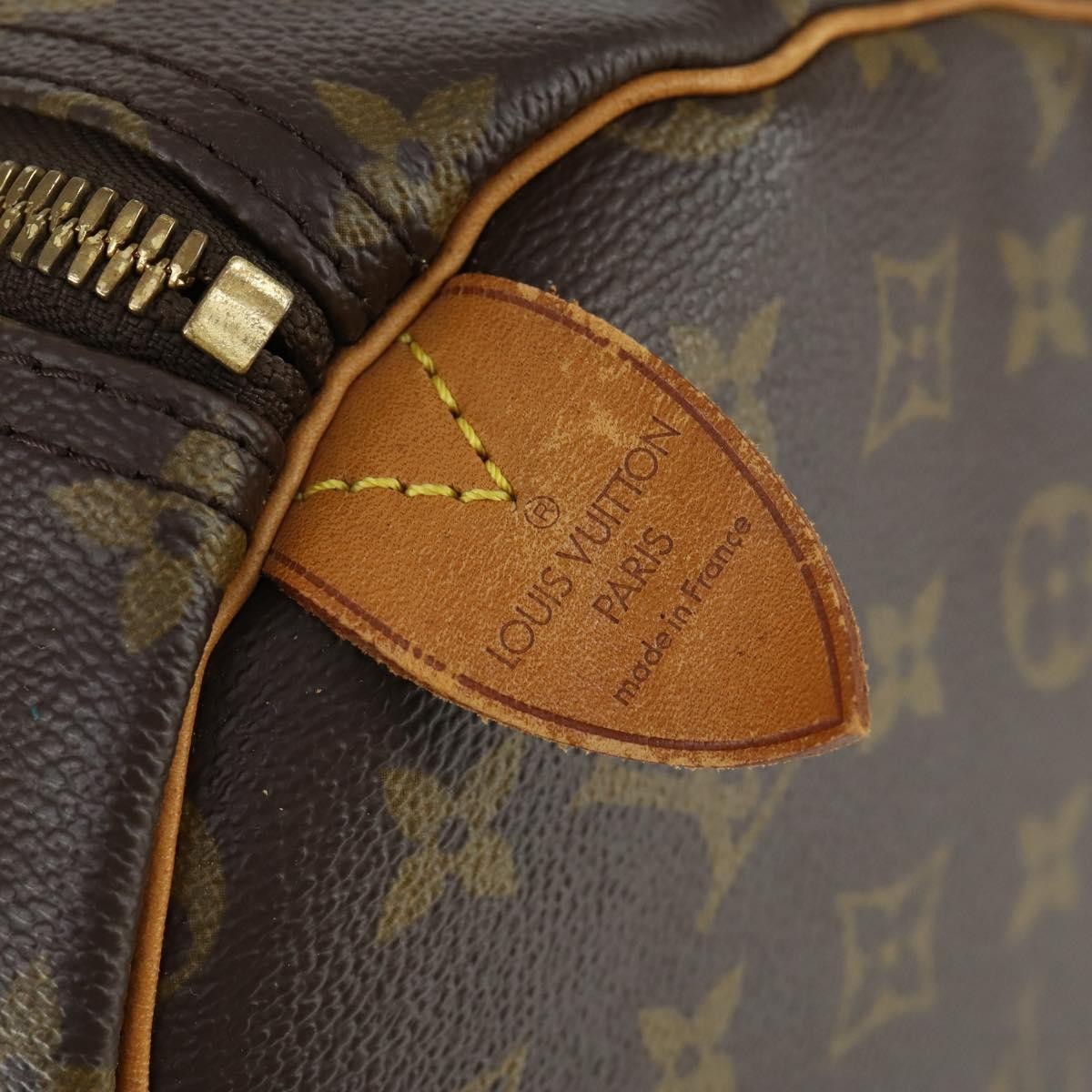 Louis Vuitton Keepall Bag Monogram Canvas, BROWN, CANVAS, Travel bag