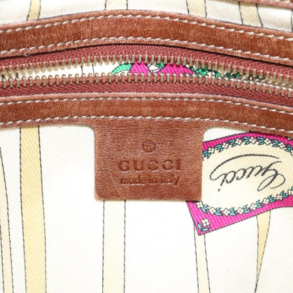 Gucci Vintage tote Leather, BEIGE, CANVAS, Tote bag