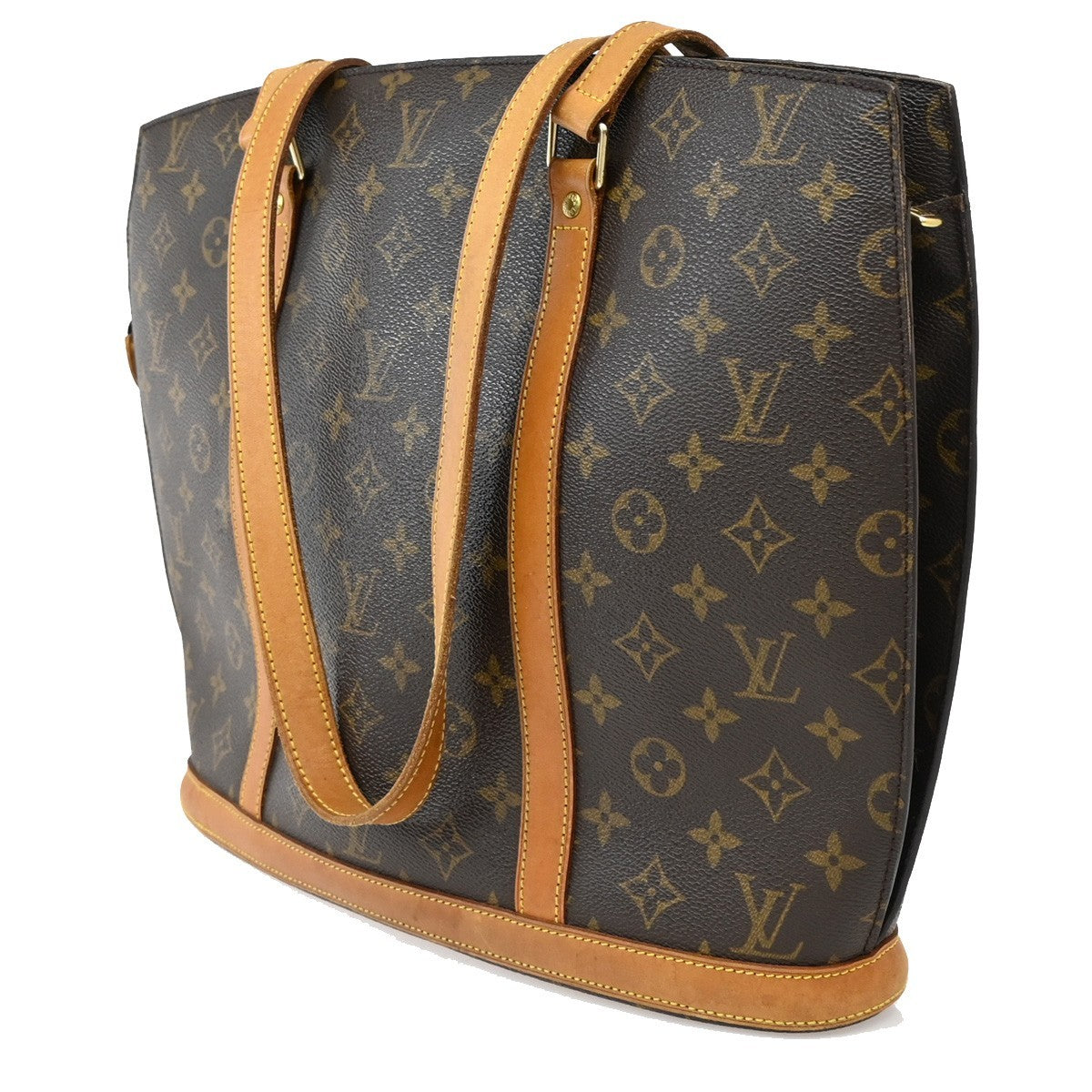 Louis Vuitton Babylone Handbag Monogram Canvas, BROWN, CANVAS, Tote bag