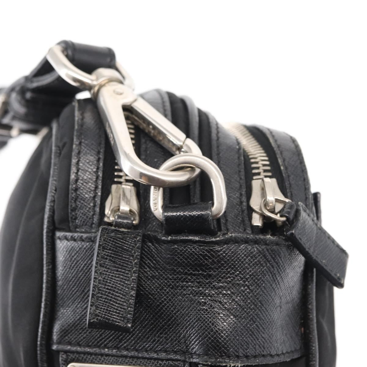 Prada Vintage Shoulder Bag Tessuto, BLACK, NYLON, Shoulder bag