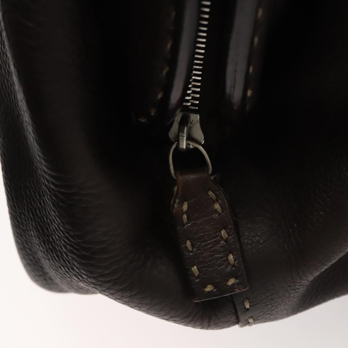 Fendi Selleria Frame Doctor Bag Leather, BROWN, LEATHER, Handbag