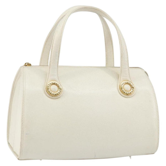 Valentino Garavani Vintage Handbag Leather, WHITE, LEATHER, Handbag