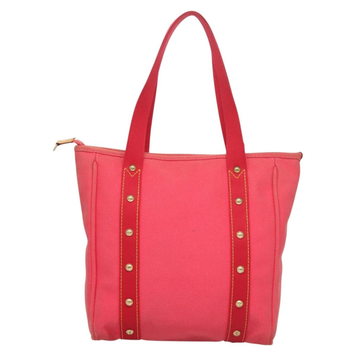 Louis Vuitton Antigua Tote Canvas, PINK, CANVAS, Tote bag