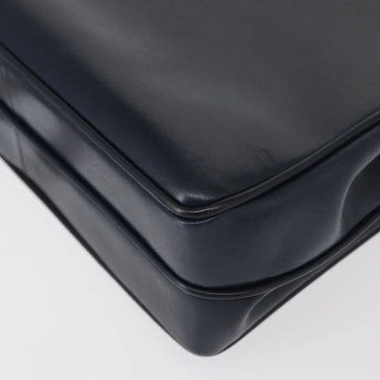 Gucci Vintage Handbag Leather, NAVY, LEATHER, Handbag