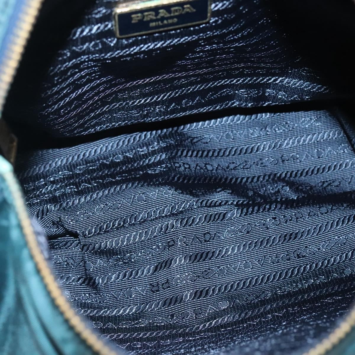 Prada Buckle Messenger Bag Tessuto, GREEN, NYLON, Shoulder bag