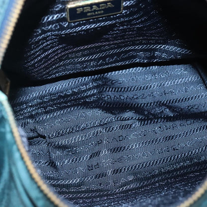 Prada Buckle Messenger Bag Tessuto, GREEN, NYLON, Shoulder bag