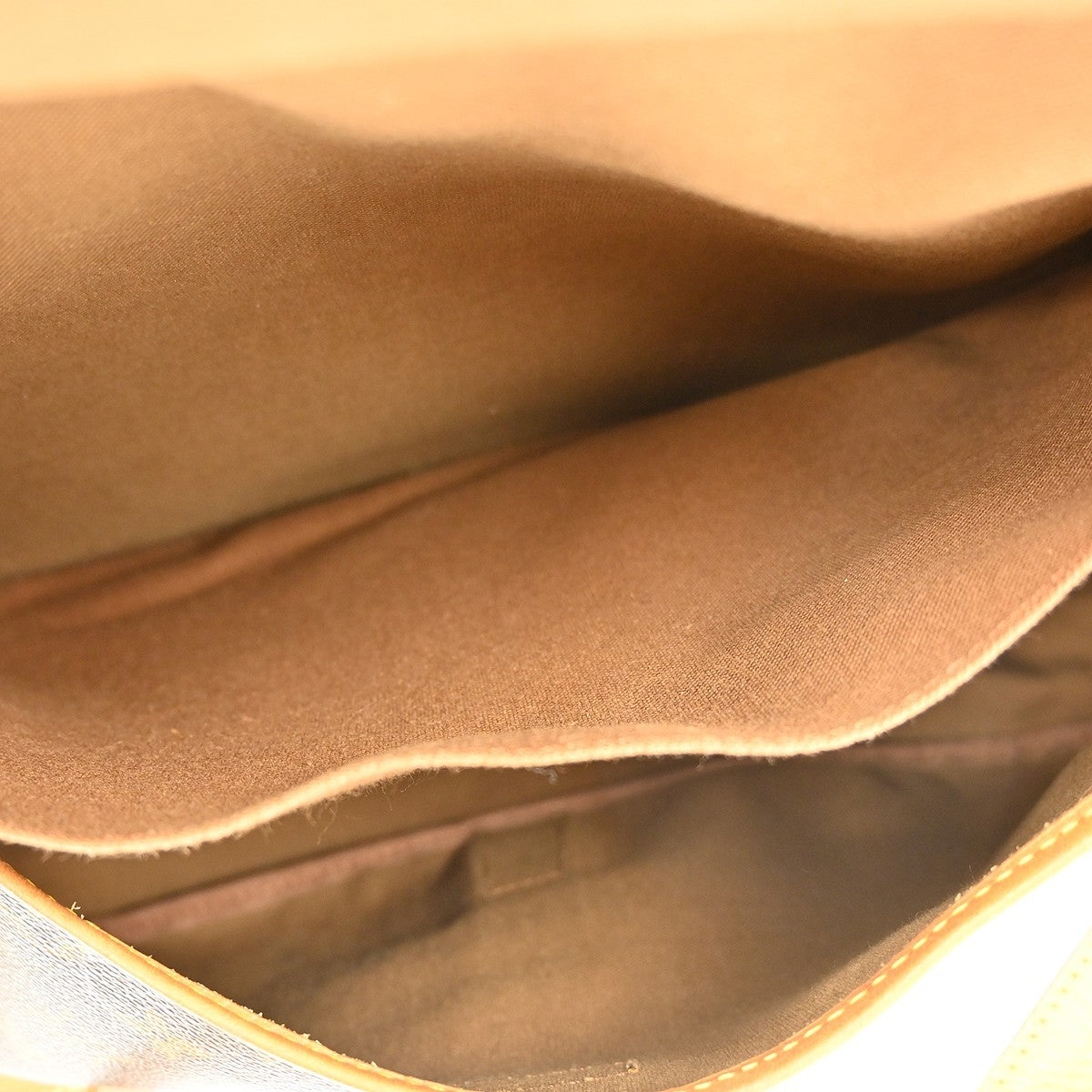 Louis Vuitton Saumur Handbag Monogram Canvas, BROWN, CANVAS, Shoulder bag