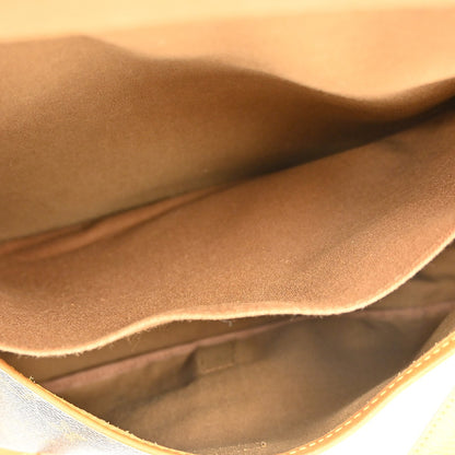 Louis Vuitton Saumur Handbag Monogram Canvas, BROWN, CANVAS, Shoulder bag