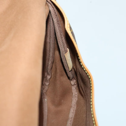 Louis Vuitton Saumur Handbag Monogram Canvas, BROWN, CANVAS, Handbag