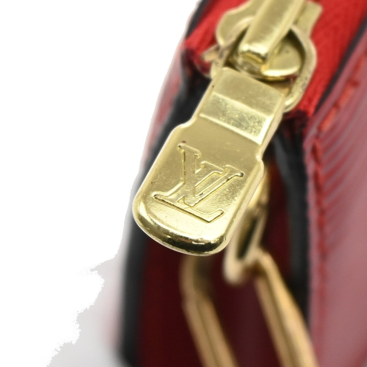 Louis Vuitton Pochette Accessoires Epi Leather, RED, LEATHER, Clutche & pouche