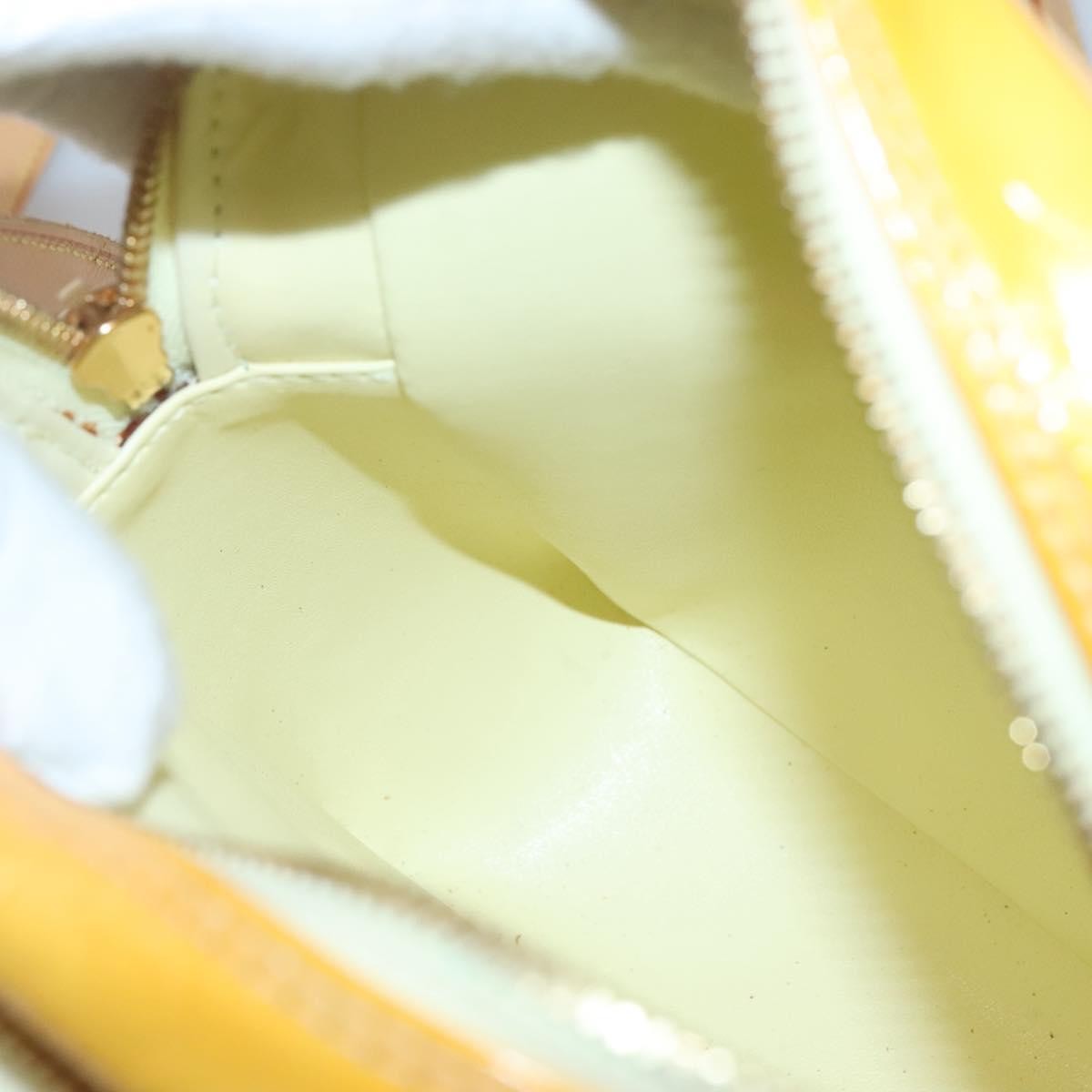 Louis Vuitton Wooster Handbag Monogram Vernis, YELLOW, PATENT_LEATHER, Handbag