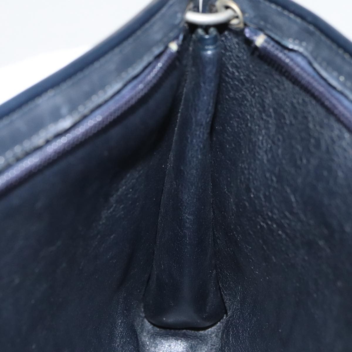 Christian Dior Vintage Trotter Shoulder Bag Canvas, NAVY, CANVAS, Shoulder bag