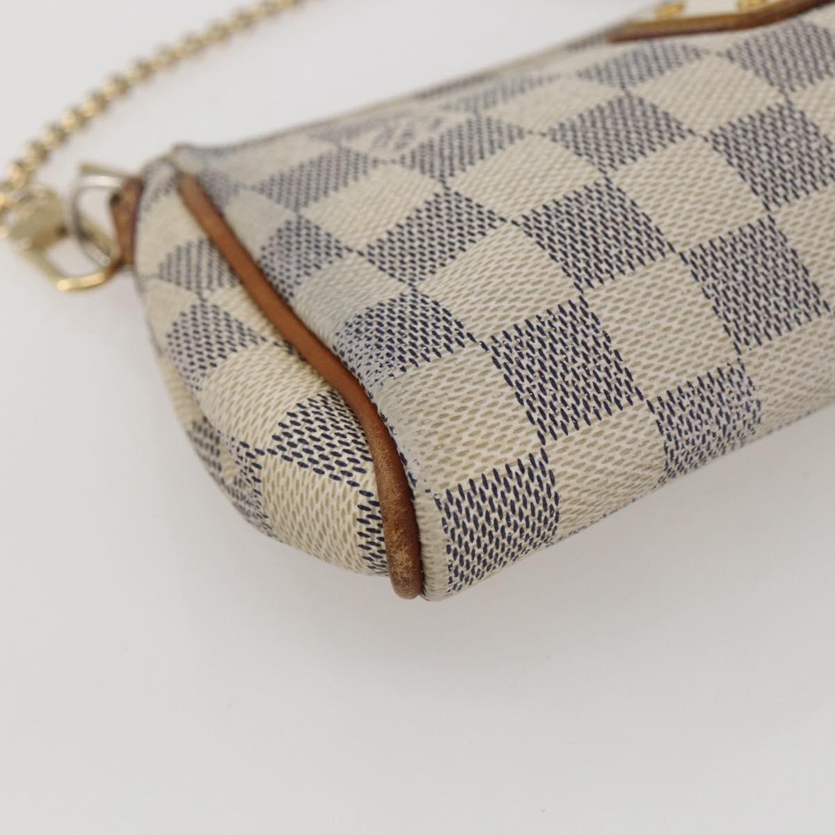 Louis Vuitton Eva Handbag Damier, WHITE, CANVAS, Shoulder bag