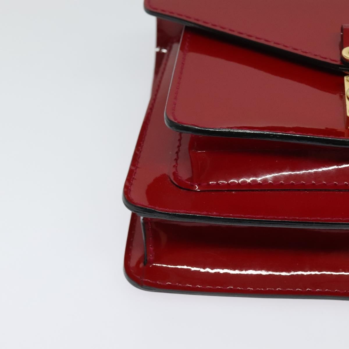 Louis Vuitton Monceau Handbag Vernis, RED, PATENT_LEATHER, Handbag