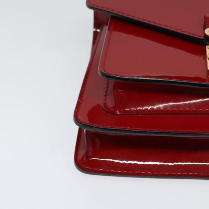 Louis Vuitton Monceau Handbag Vernis, RED, PATENT_LEATHER, Handbag