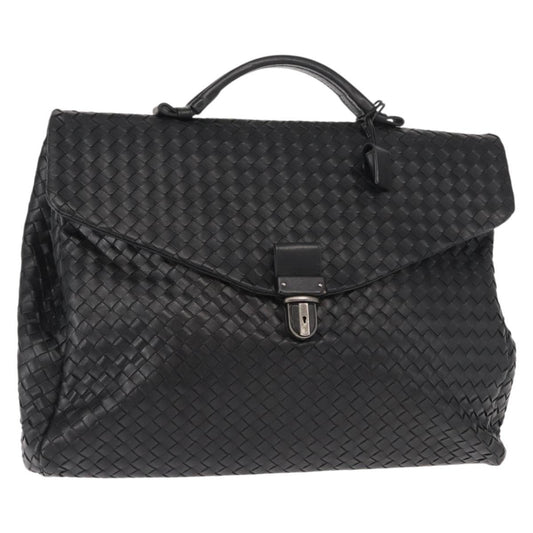 Bottega Veneta Envelope Briefcase Intrecciato Nappa, BLACK, LEATHER, Briefcase