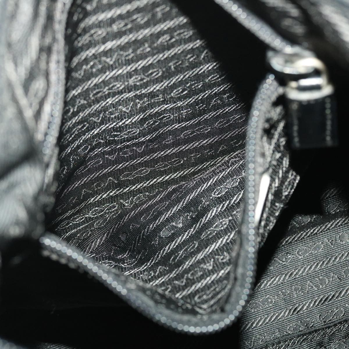 Prada Vintage Shoulder Bag Tessuto, BLACK, NYLON, Shoulder bag