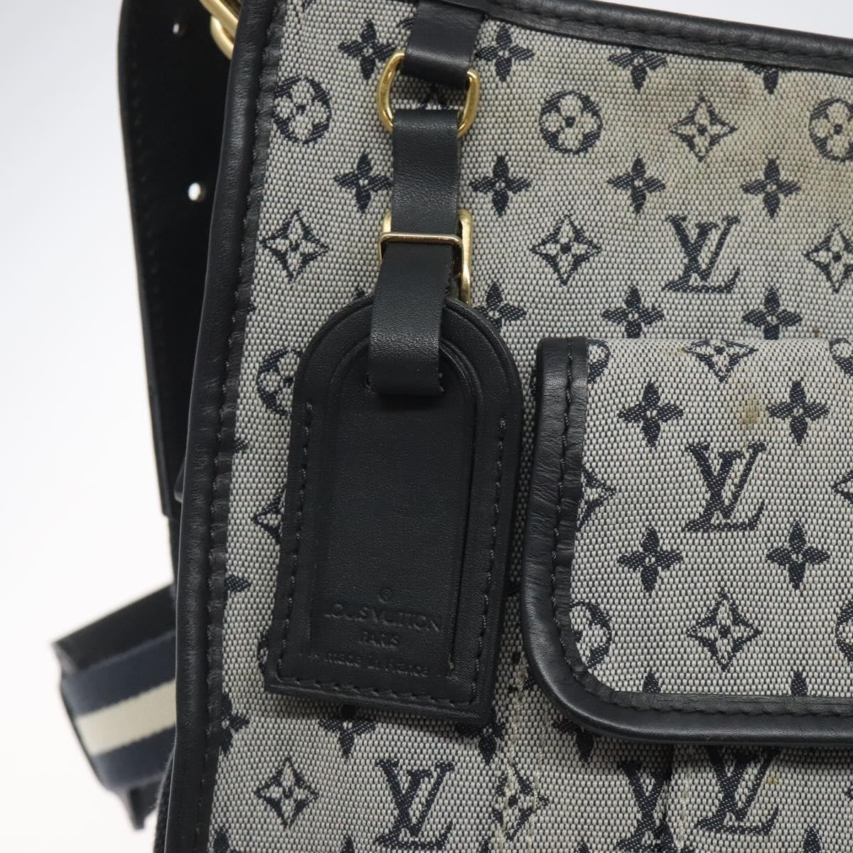 Louis Vuitton Mary Kate Messenger Bag Mini Lin, NAVY, CANVAS, Shoulder bag