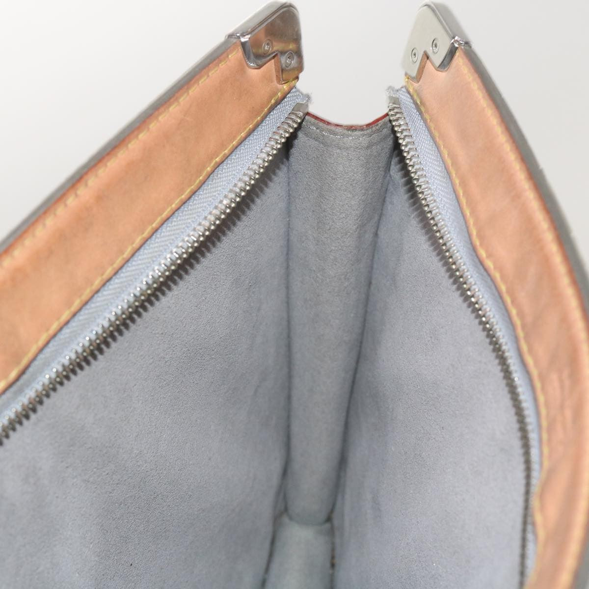 Louis Vuitton Trunk Pouch Monogram Mirror Coated Canvas, SILVER, CANVAS, Clutche & pouche