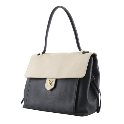 Louis Vuitton Lockme Handbag Leather, BLACK, LEATHER, Tote bag