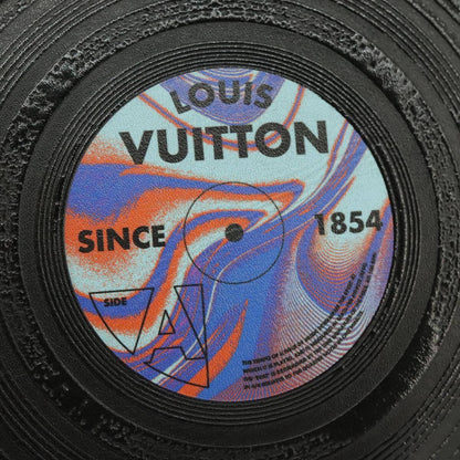 Louis Vuitton Disk pouch Leather, BLACK, LEATHER, Clutche & pouche