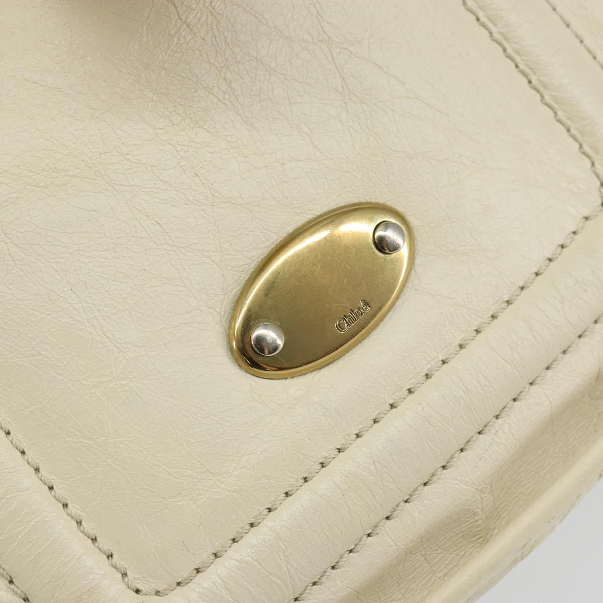 Chloe Vintage handbag Leather, WHITE, LEATHER, Handbag