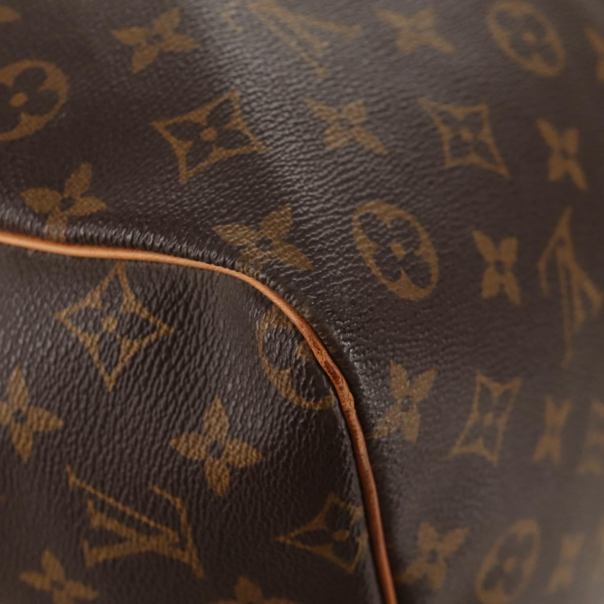 Louis Vuitton Keepall Bag Monogram Canvas, BROWN, CANVAS, Travel bag