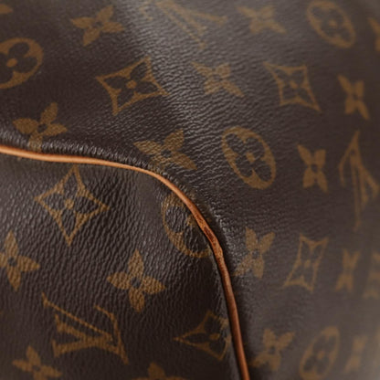 Louis Vuitton Keepall Bag Monogram Canvas, BROWN, CANVAS, Travel bag