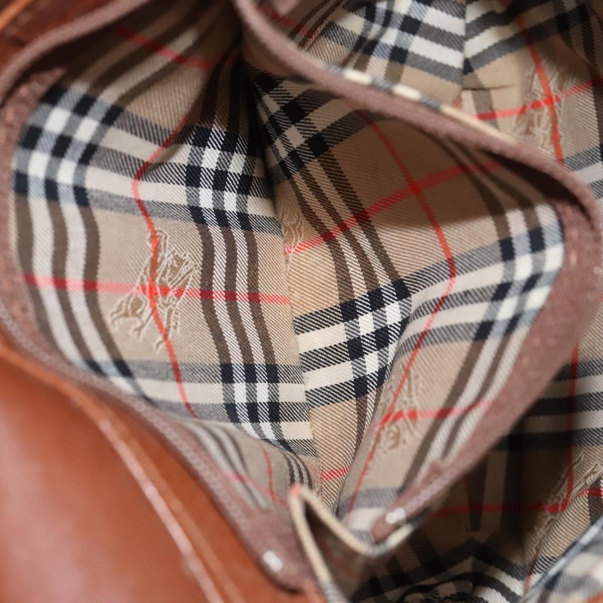 Burberry Flap Shoulder Bag Leather, BROWN, LEATHER, Shoulder bag