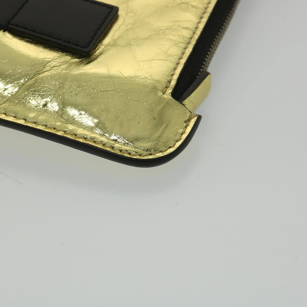 Chanel Je ne suis pas en solde Leather, GOLD, LEATHER, Handbag