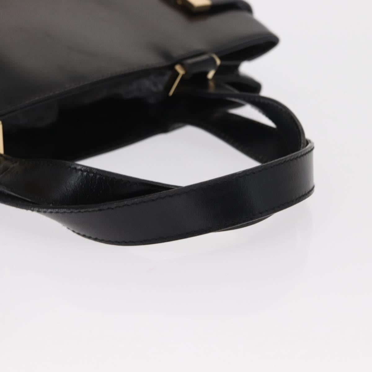 Gucci Vintage Handbag Leather, BLACK, LEATHER, Handbag