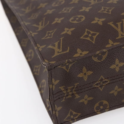 Louis Vuitton Sac Plat Bag Monogram Canvas, BROWN, CANVAS, Tote bag